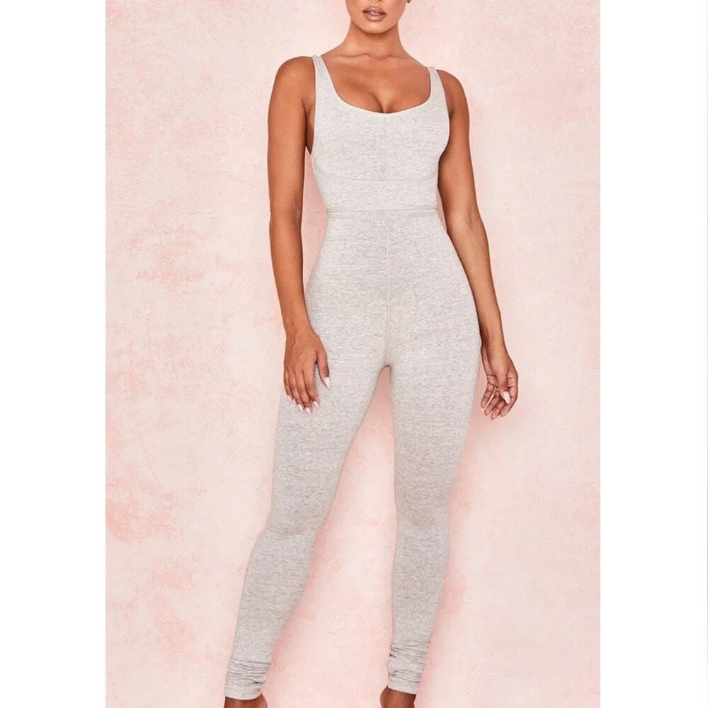 HOUSE OF CB Zinnia jumpsuit Gray Small S